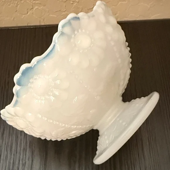 White Pedestal Bowl - Picture 6 of 8